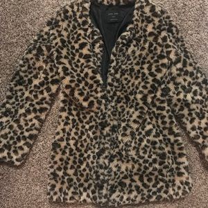 Leopard print coat